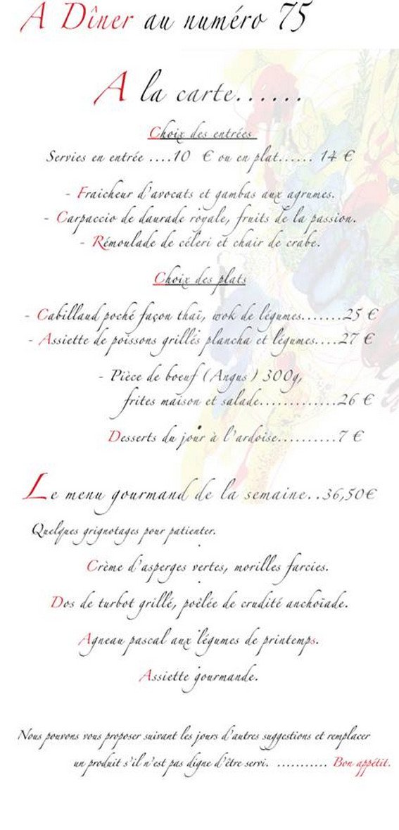 75 avignon menu