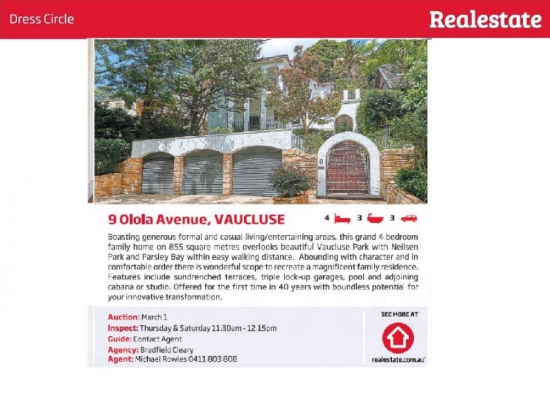 9 olola avenue vaucluse