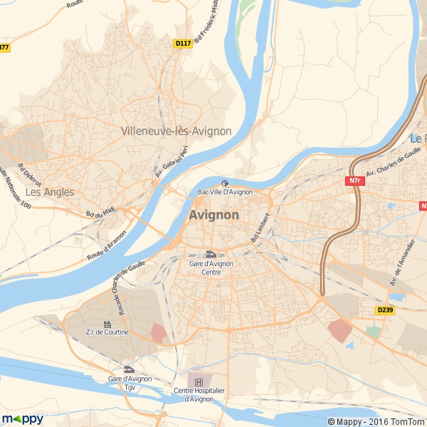 avignon 84000 plan ville