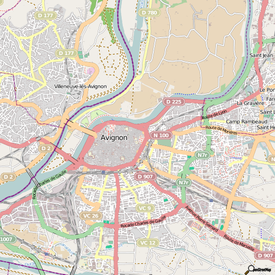 avignon 84000 plan ville