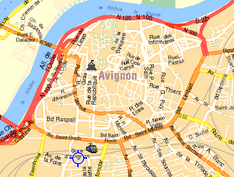 avignon 84000 plan ville