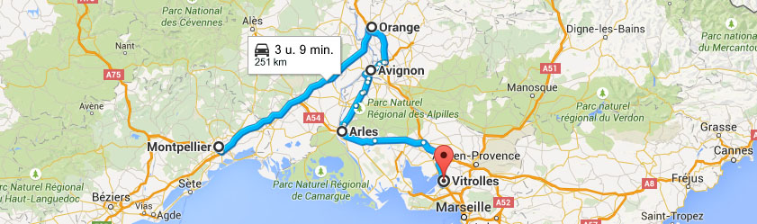 avignon a montpellier