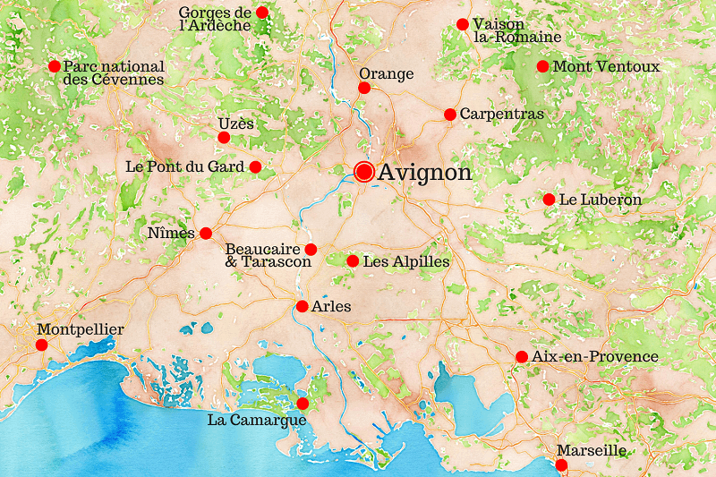 avignon c'est ou