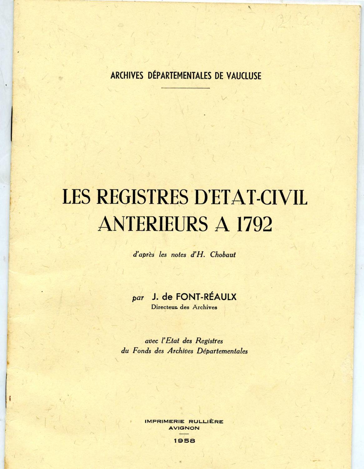 avignon etat civil