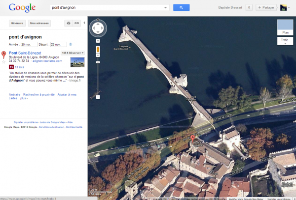 avignon google map