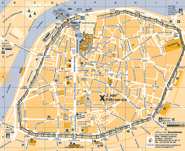 avignon intra muros plan