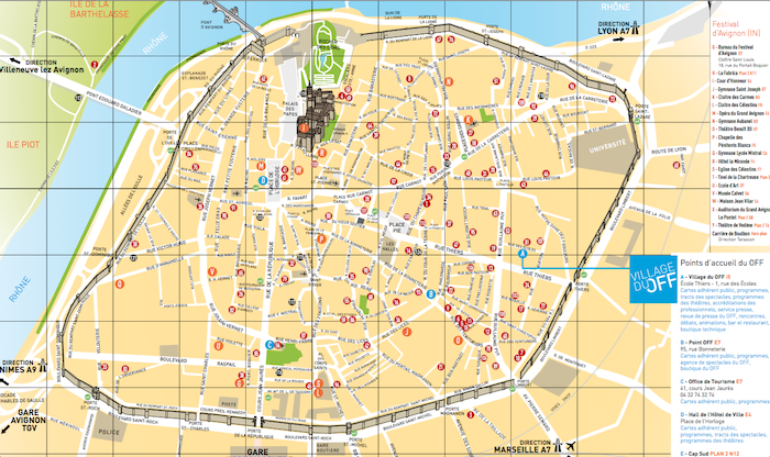 avignon intra muros plan