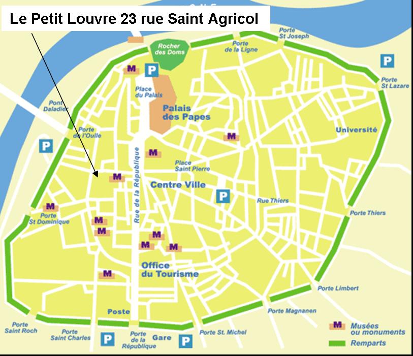 avignon intra muros plan