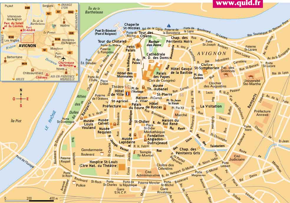 avignon intra muros plan