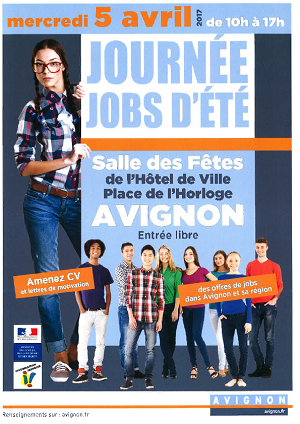 avignon job d&rsquo;ete