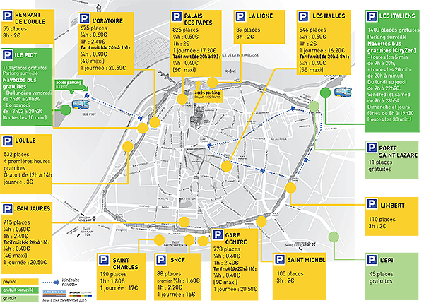 avignon parking