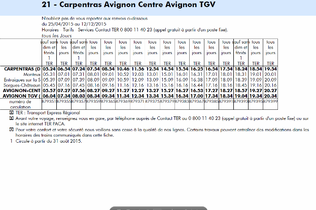 avignon sorgues train