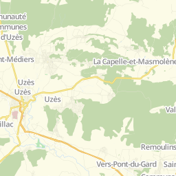 avignon uzes distance