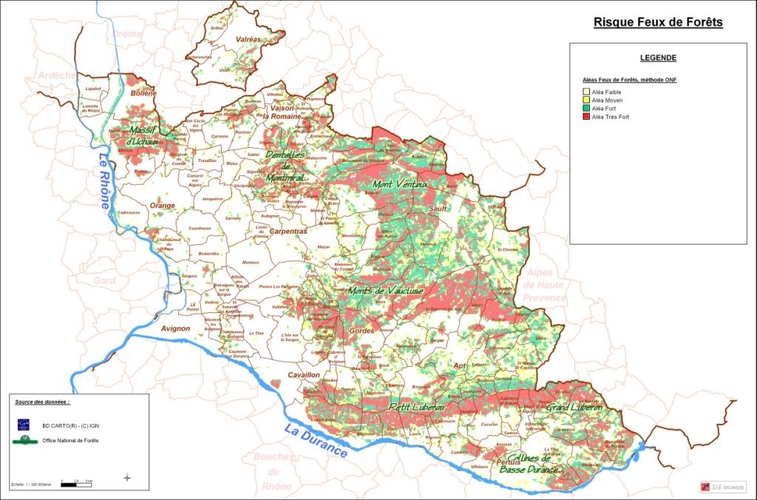 carte vaucluse a imprimer
