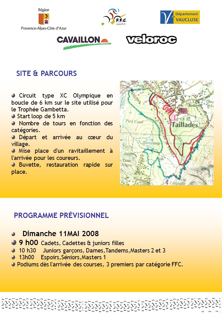 course 5 km vaucluse