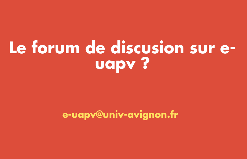 e uapv avignon