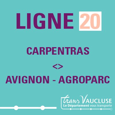 ligne 6 avignon l'isle sur la sorgue 2016