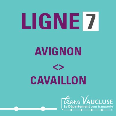 ligne 7 avignon cavaillon