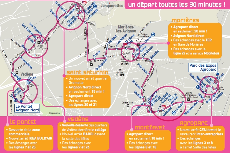 ligne 9 avignon moriere