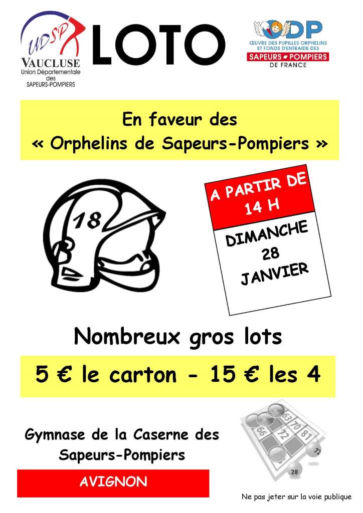 loto vaucluse 5 mars 2016
