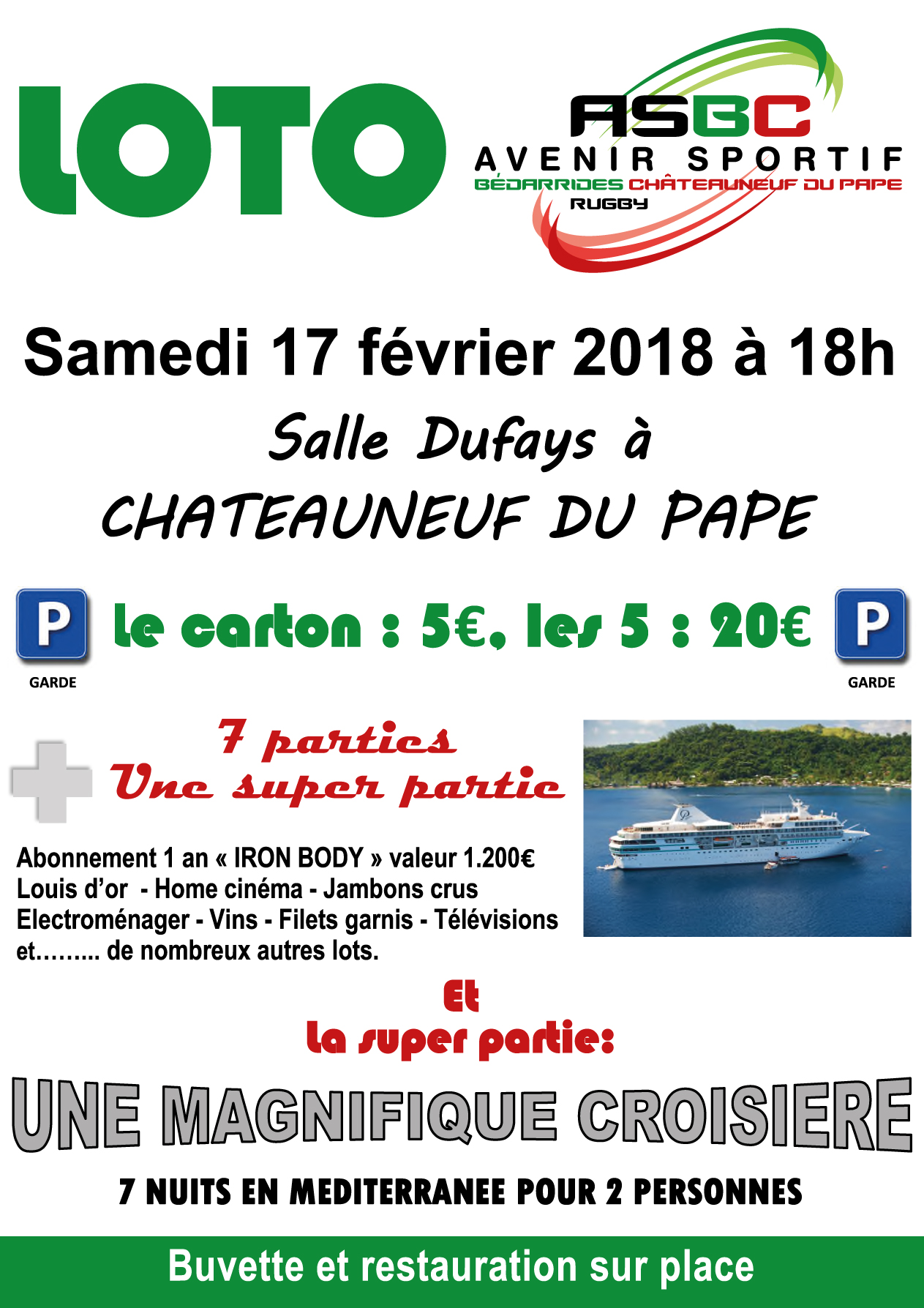 loto vaucluse 7 fevrier 2016