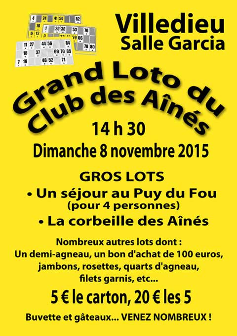 loto vaucluse 8 novembre