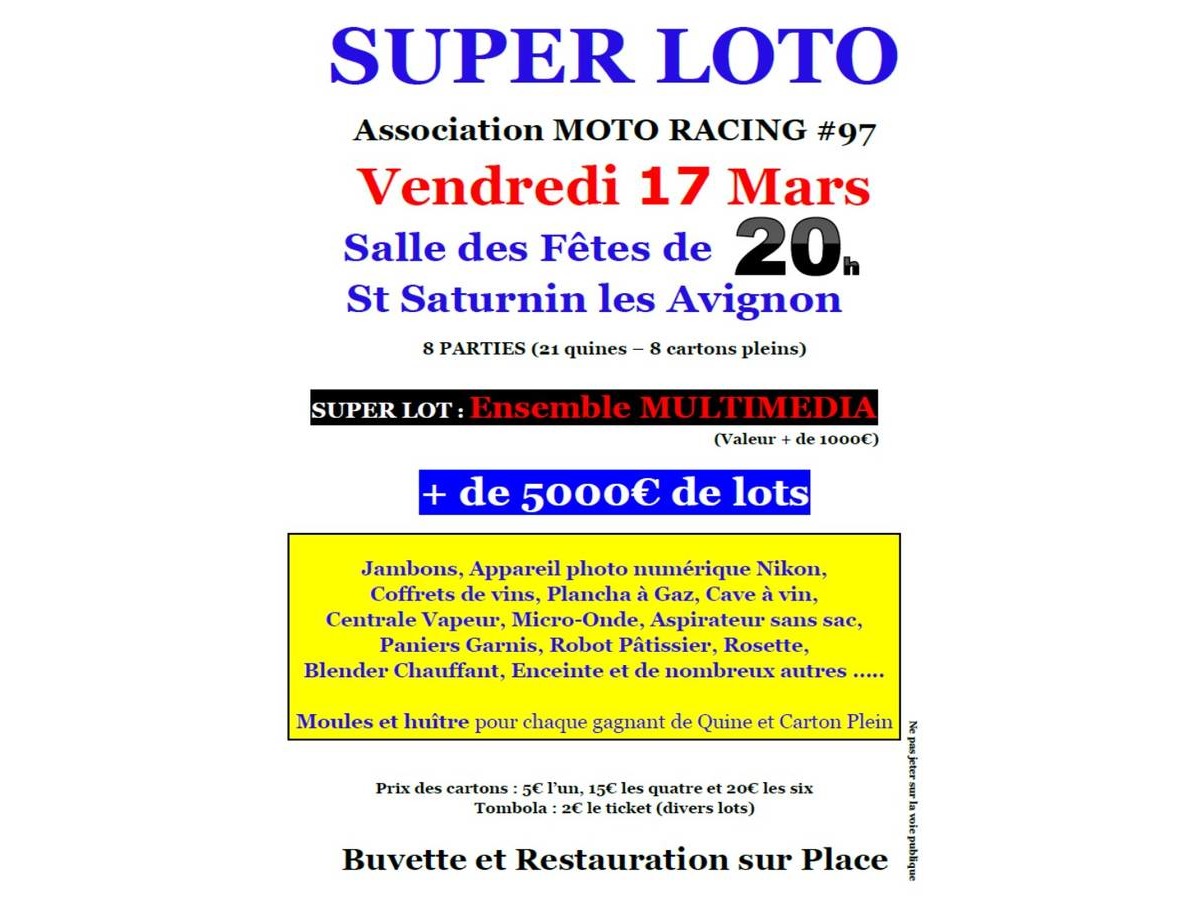 loto vaucluse 8 novembre