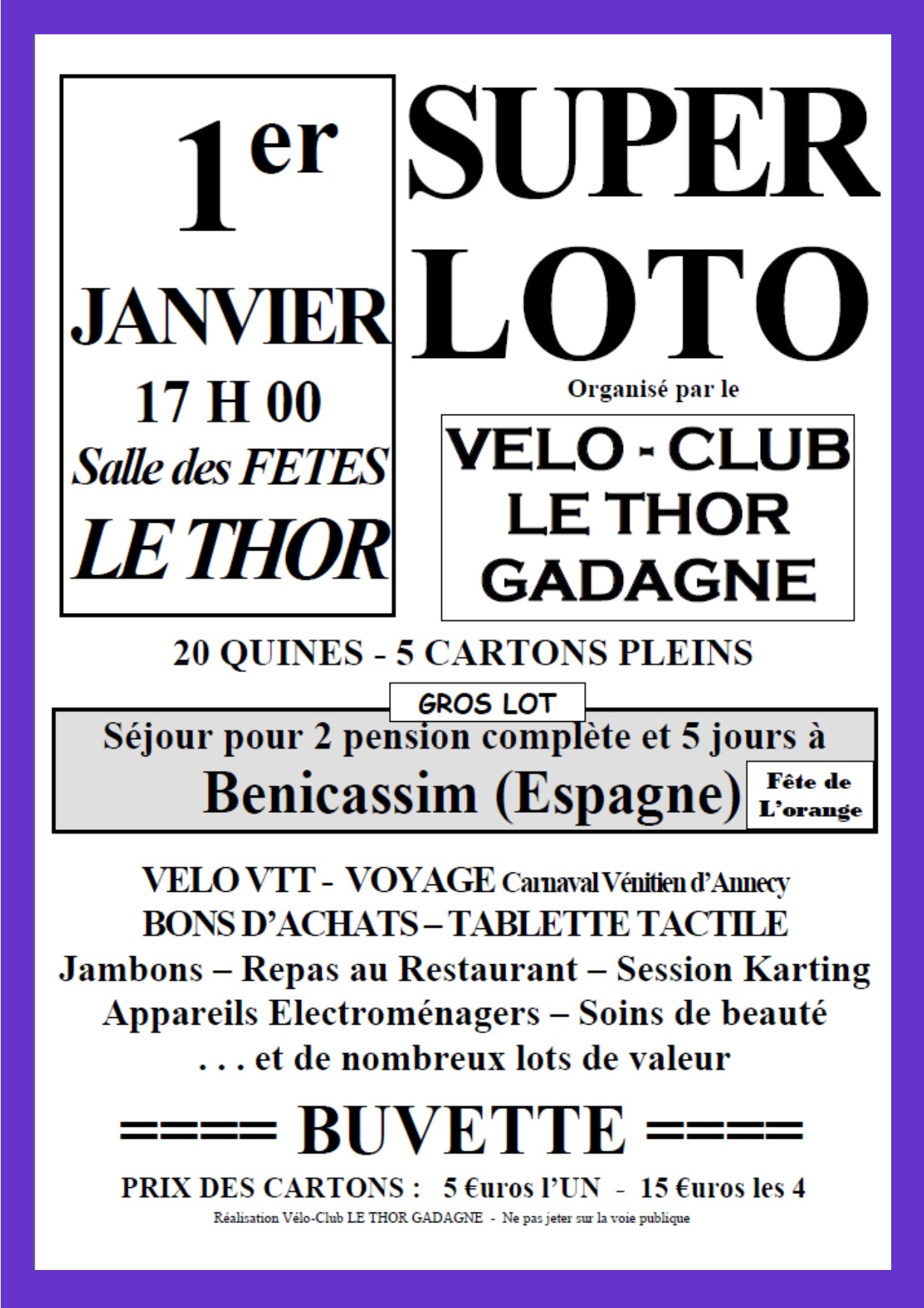 loto vaucluse 9 novembre 2014