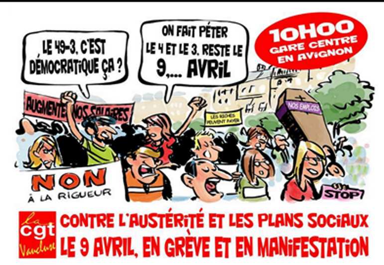 manifestation avignon 9 avril