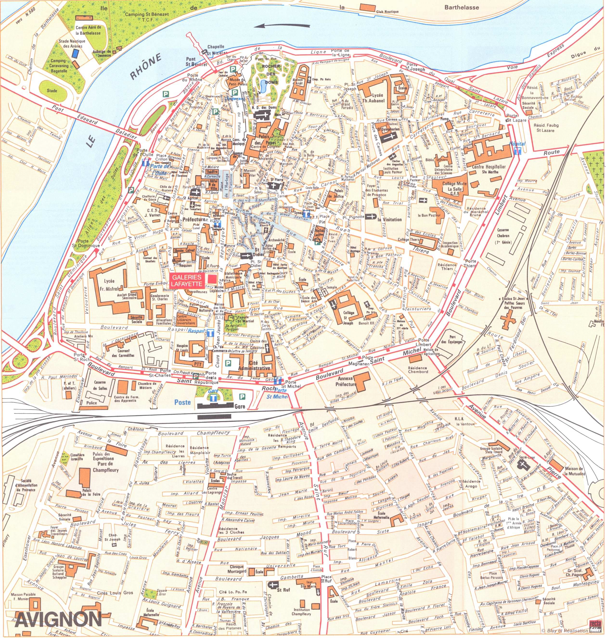 plan avignon a imprimer