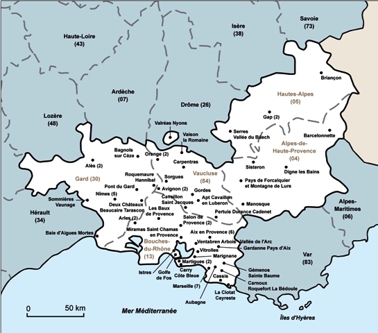 vaucluse bouches du rhone