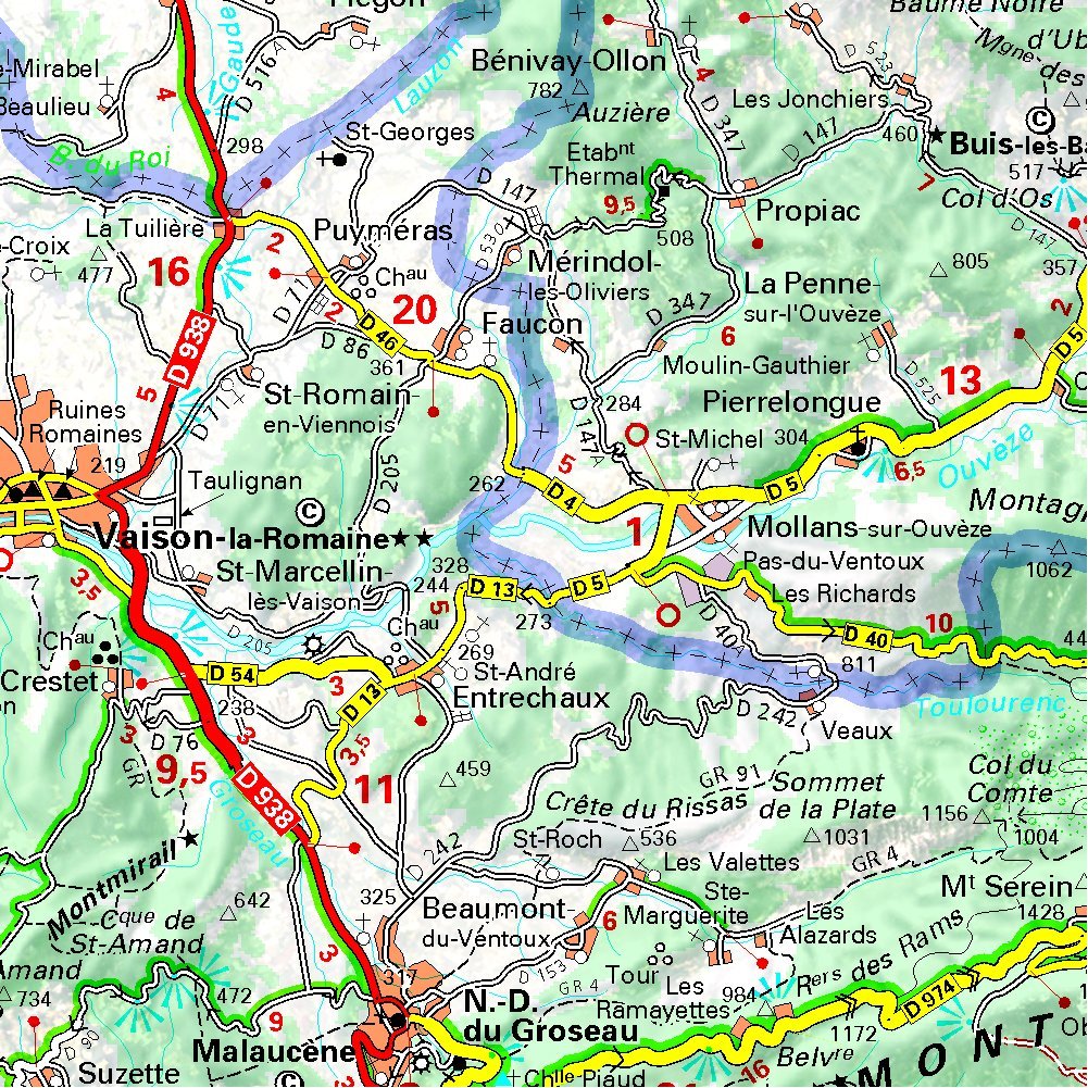 vaucluse carte detaillee
