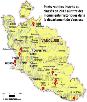 vaucluse carte detaillee