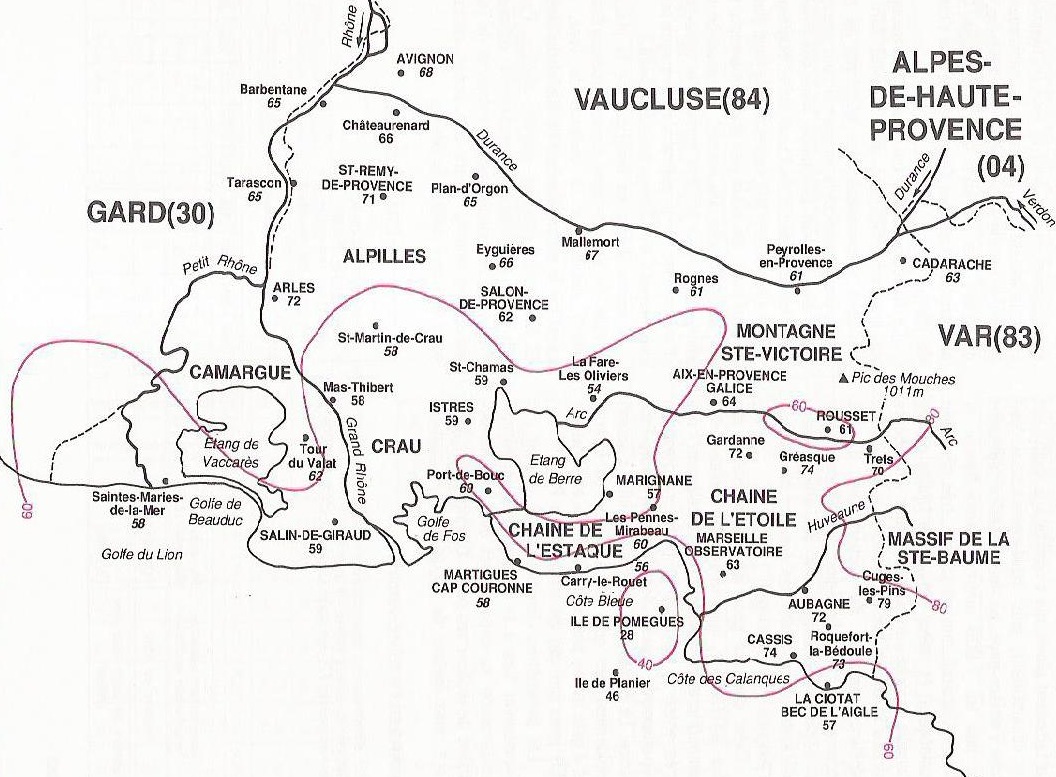 vaucluse climat