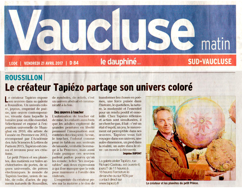 vaucluse journal naissance