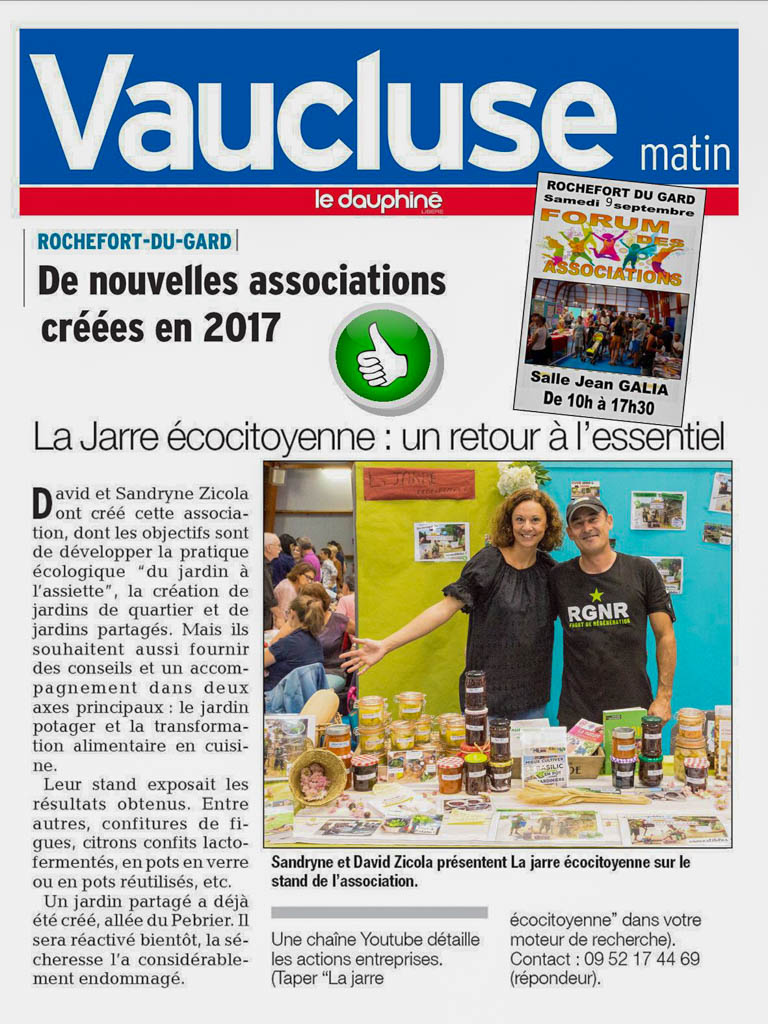 vaucluse journal naissance