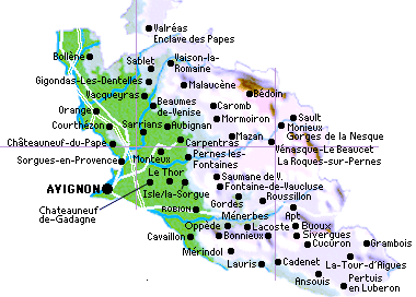 vaucluse luberon carte