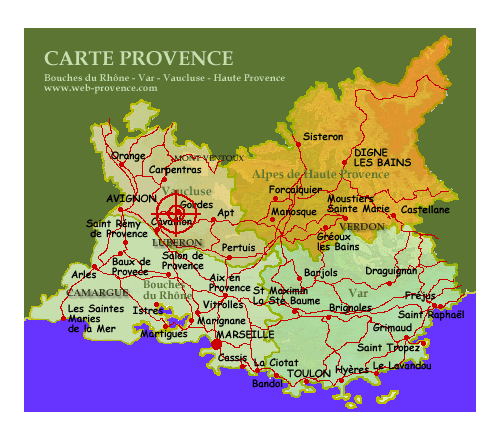 vaucluse luberon carte