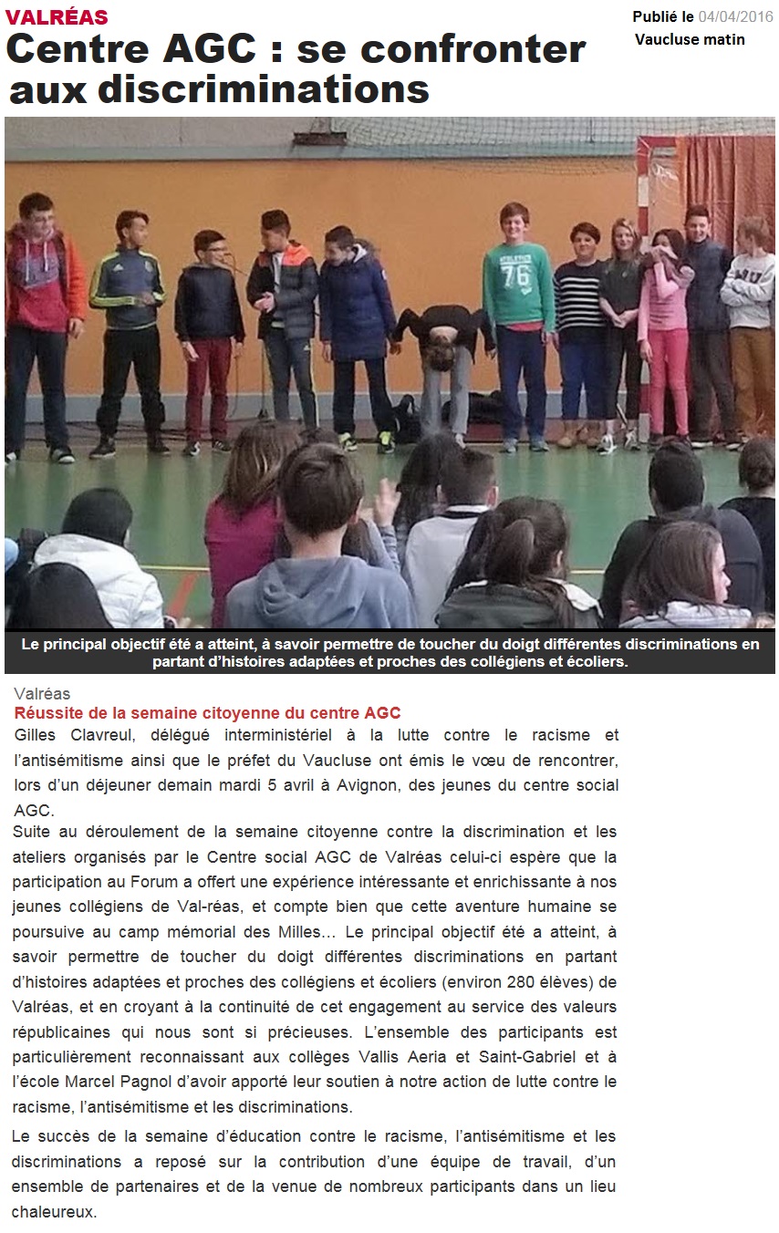 vaucluse matin valreas