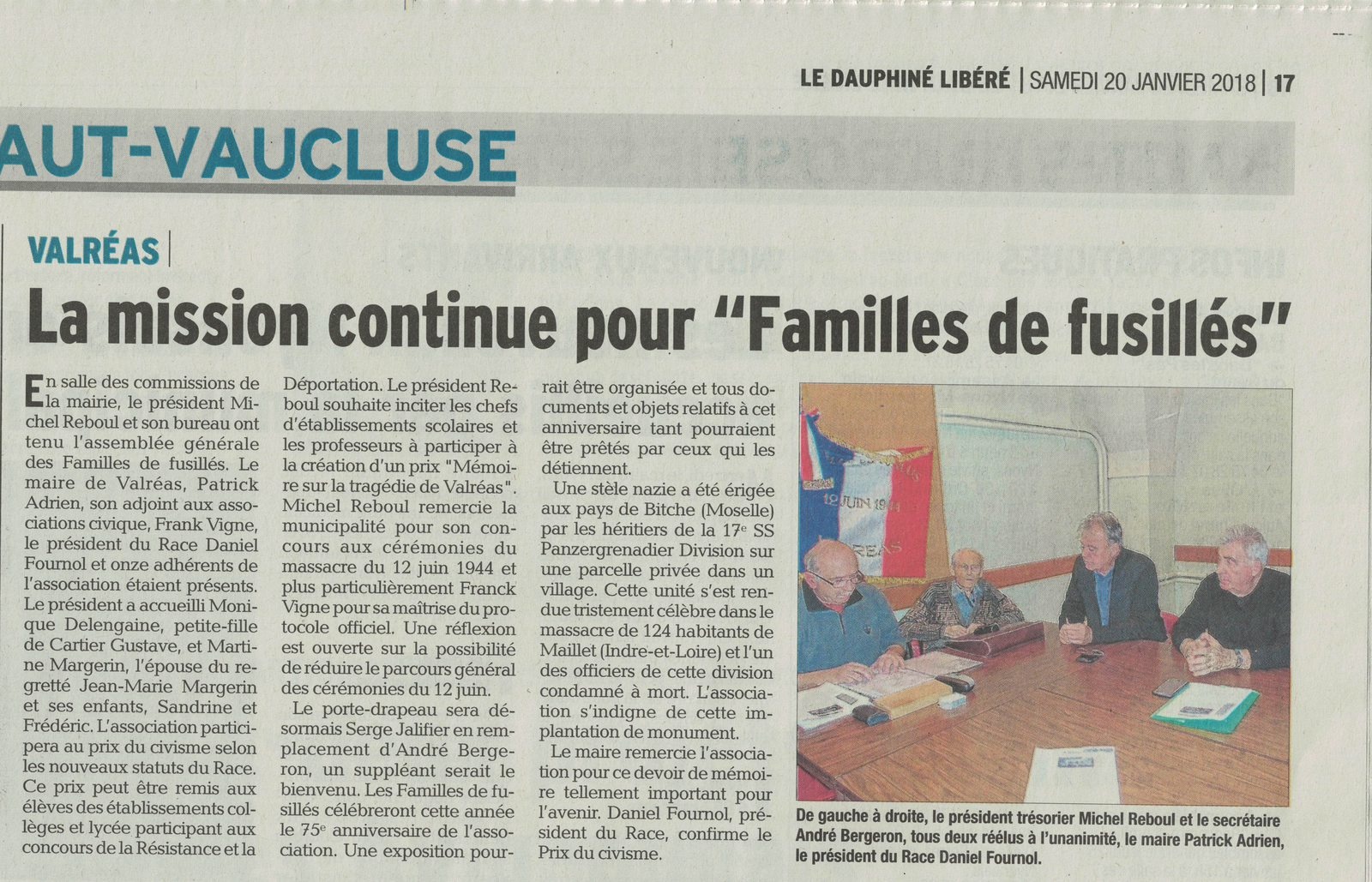 vaucluse matin valreas