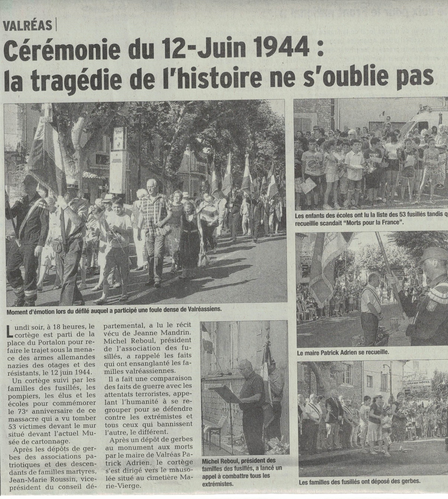 vaucluse matin valreas