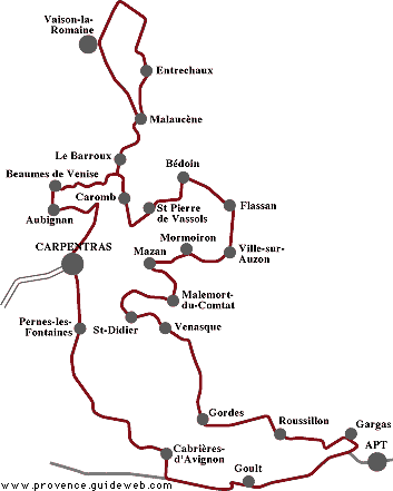 vaucluse route des vins