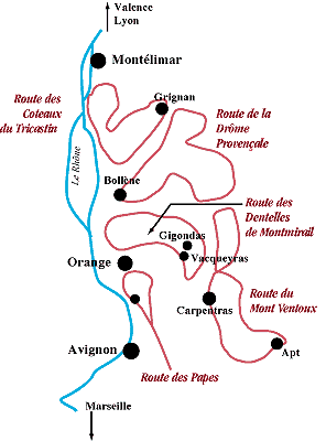 vaucluse route des vins