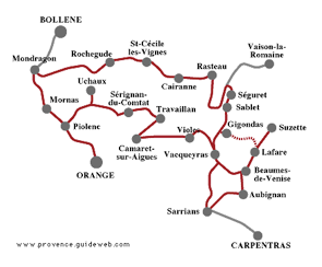 vaucluse route des vins