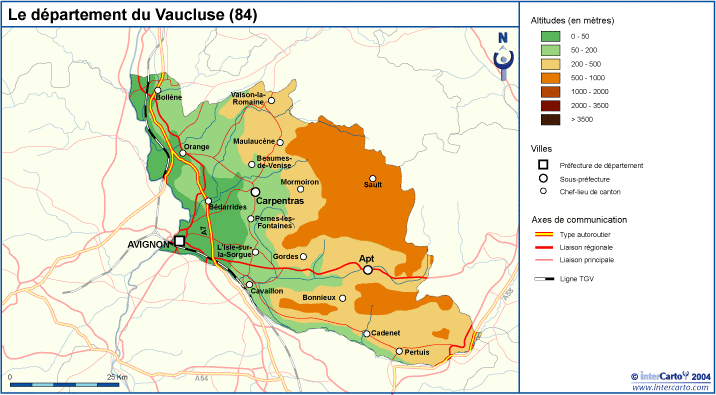 vaucluse superficie