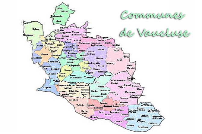 vaucluse villes villages