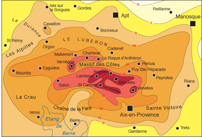 vaucluse zone sismique