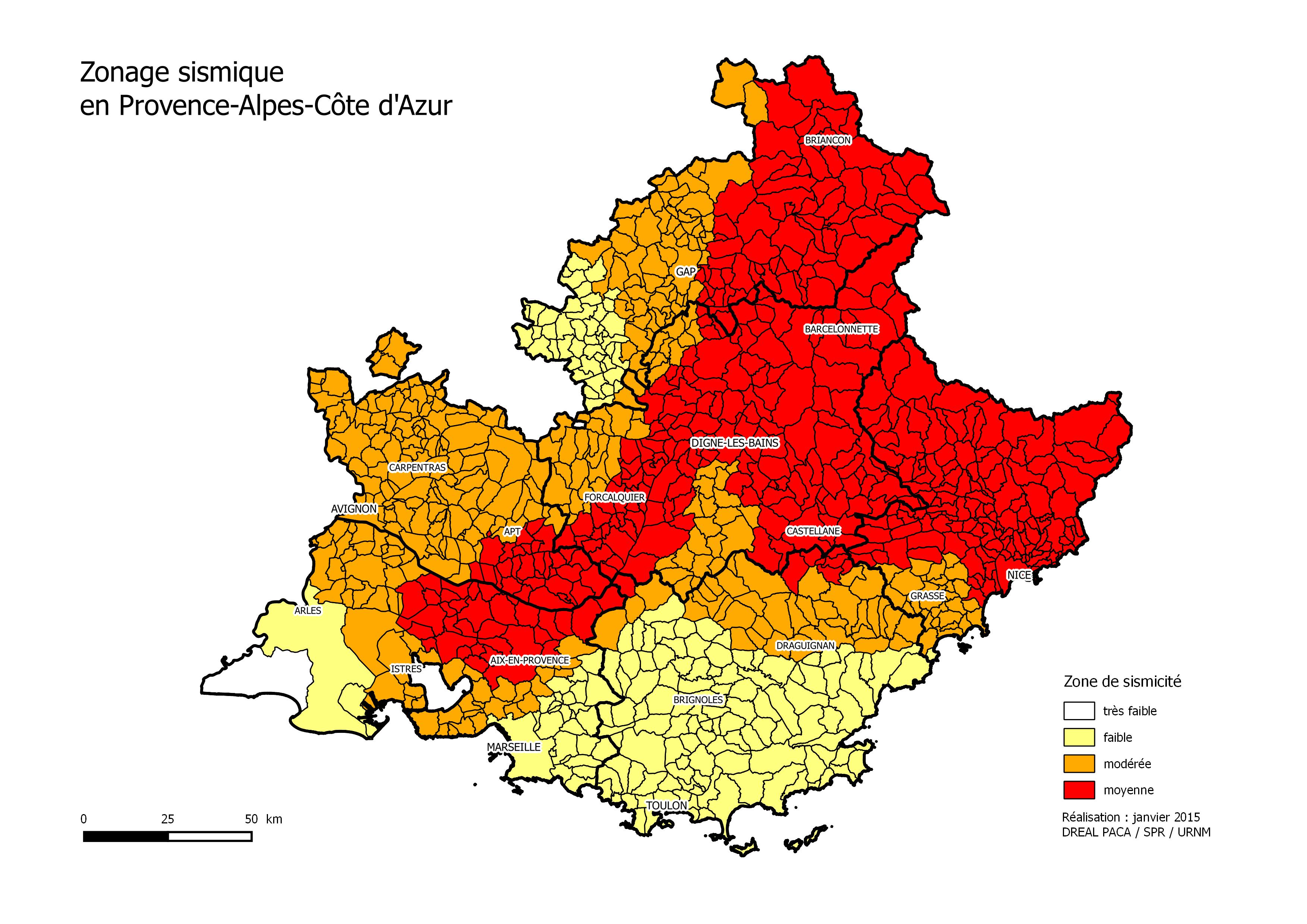 vaucluse zone sismique