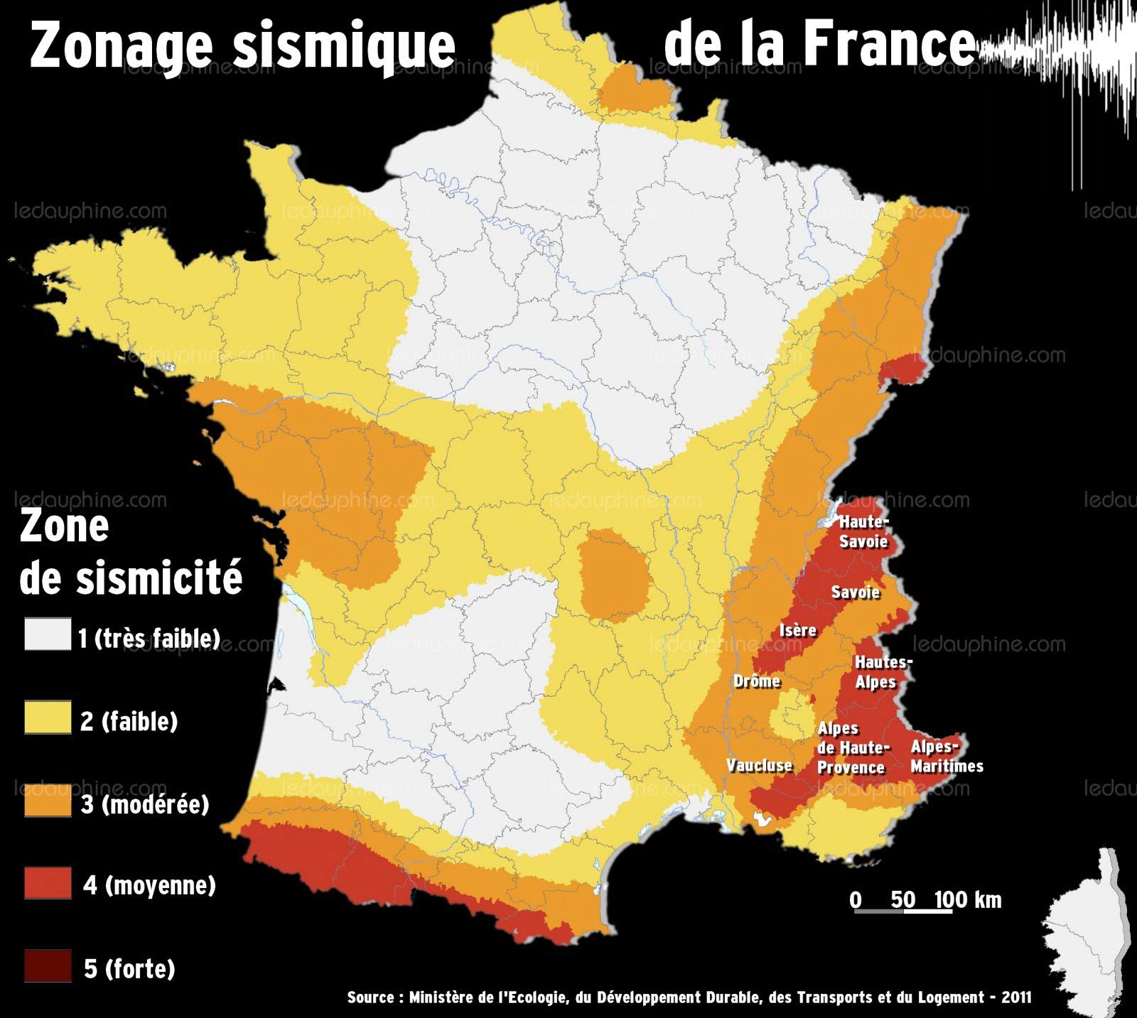 vaucluse zone sismique
