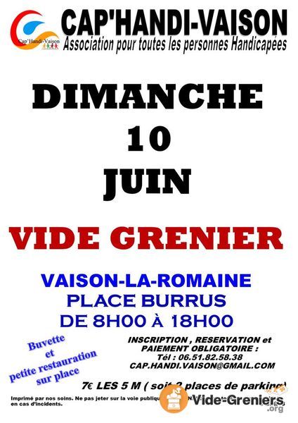 vide grenier vaucluse 7 juin